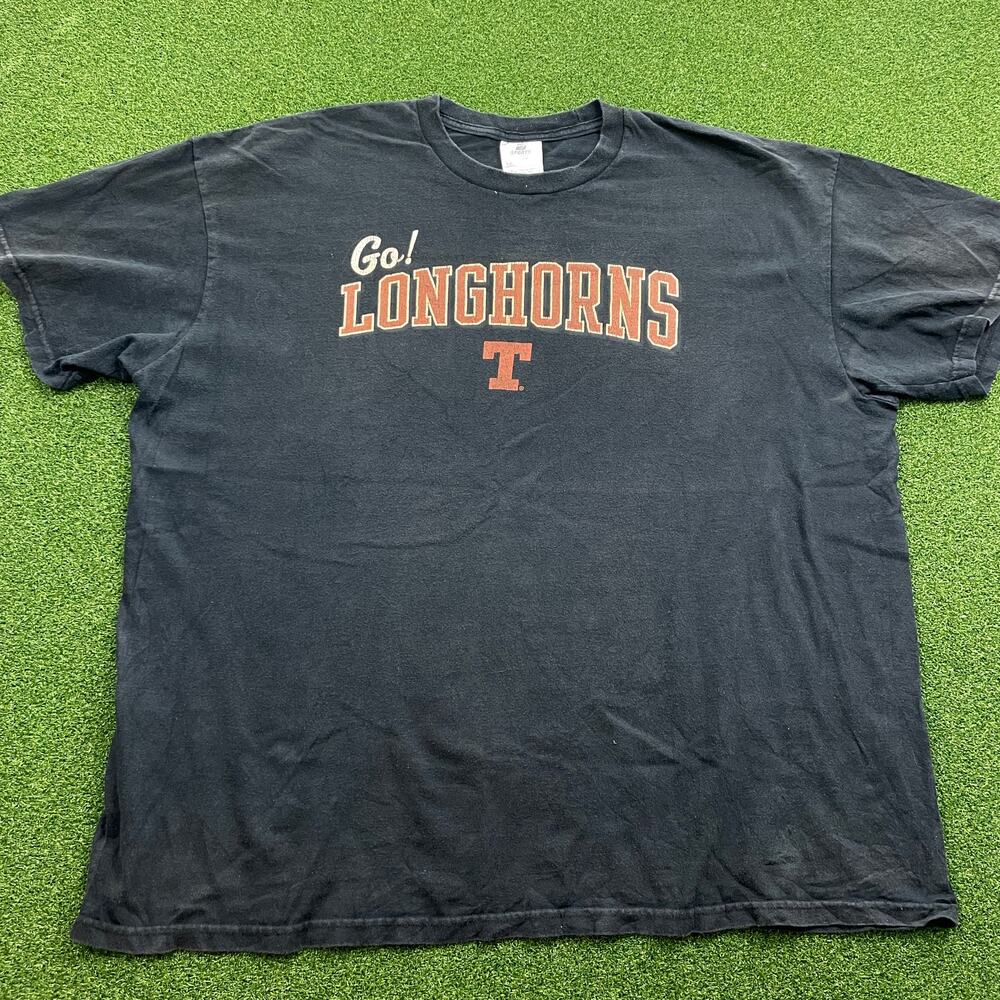 Vintage Sports Specialties by Nike Black Go! Longhorns Graphic T-Shirt Sz XXL